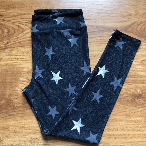 LuLaRoe Pants - Gray Stars LuLaRoe Leggings